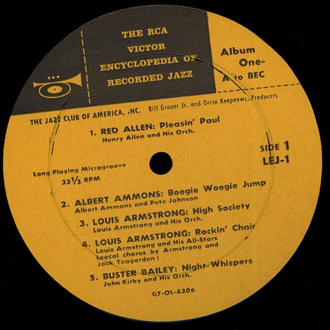 V.A. - The RCA Victor Encyclopedia Of Record Jazz - Album 1 - A-Bec