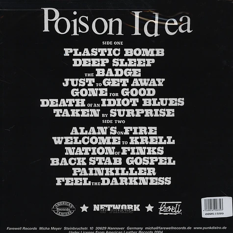 Poison Idea - Feel The Darkness