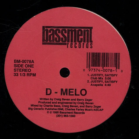D-Melo - Justify, Satify