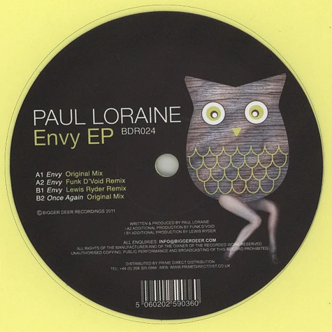 Paul Loraine - Envy EP