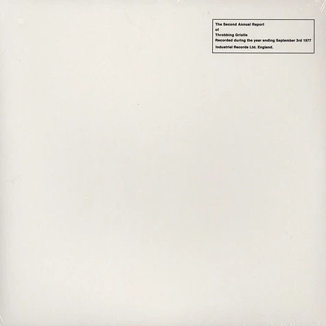 Throbbing Gristle - The Second Annual Report Of..