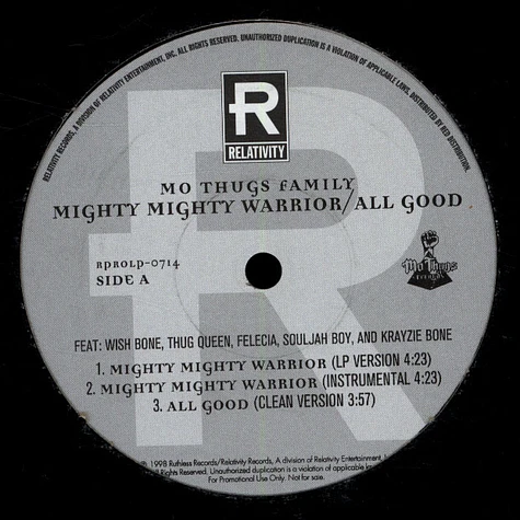 Mo Thugs Family - Mighty Mighty Warrior / All Good