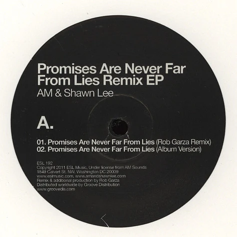AM & Shawn Lee - Promises Are Never Far From Lies Remixes