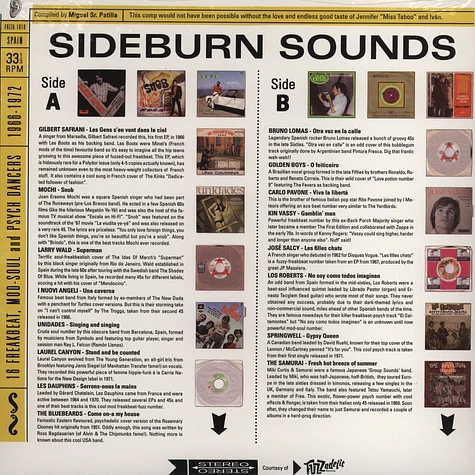 V.A. - Sideburn Sounds- 16 Freakbeat, Mod-soul And Psych Dancers, 1966-1972