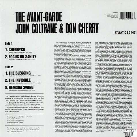 John Coltrane & Don Cherry - The Avant-Garde