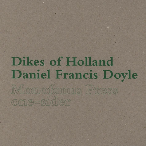 Dikes Of Holland / Daniel Francis Doyle - Daniel Francis Doyle / Dikes Of Holland