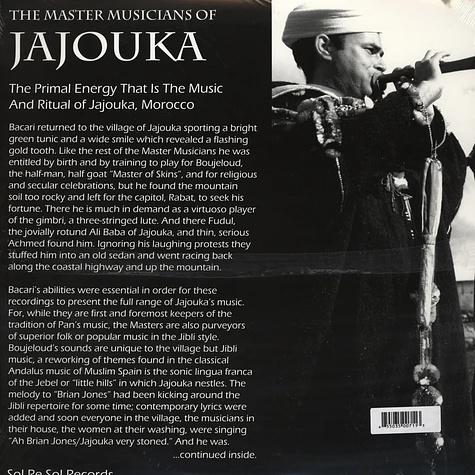 Master Musicians Of Jajouka - The Primal Energy That Is The Music And Ritual of Jajouka, Morocco