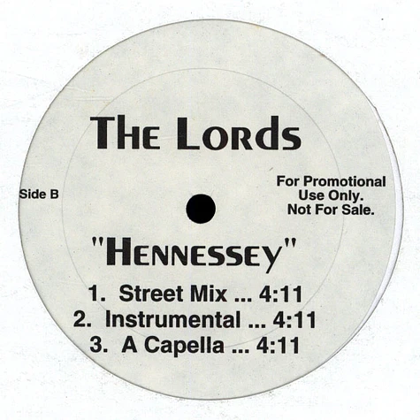 Lords Of The Underground - Hennessey