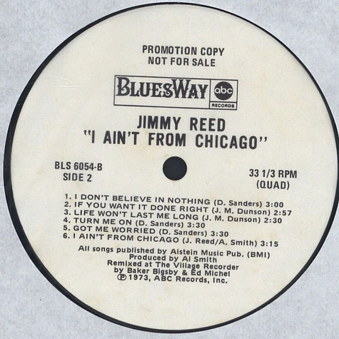 Jimmy Reed - I Ain't From Chicago