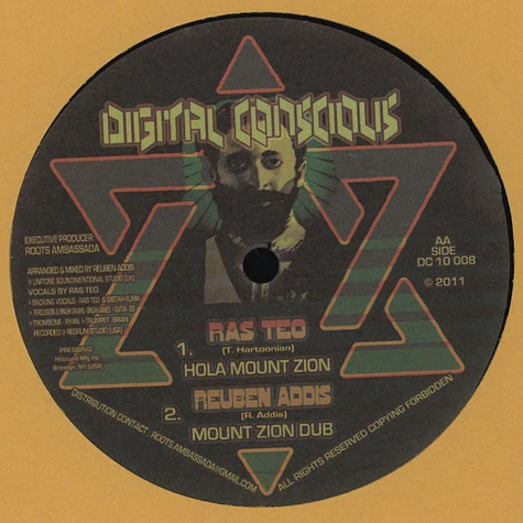 Ras Teo / Reuben Addis - Jah Jah Come / Jah Jah Come Dub