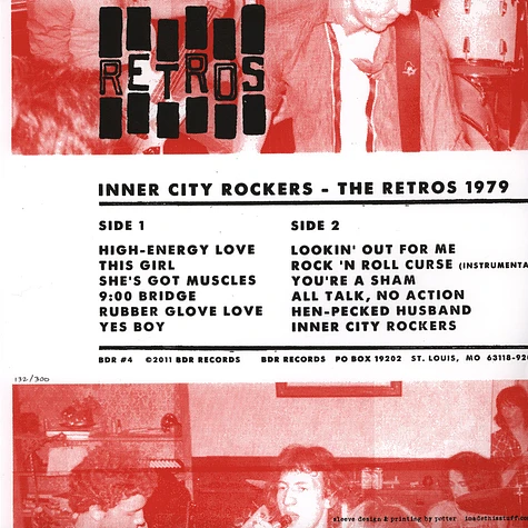 Retros - Inner City Rockers - The Retros 1979