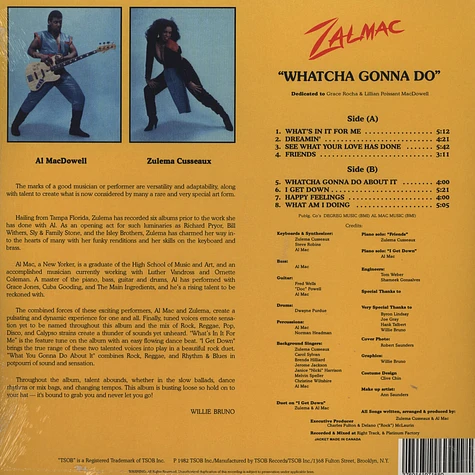 Zalmac - Whatcha Gonna Do