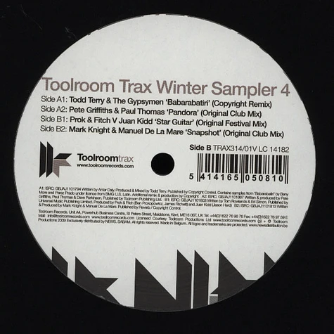 V.A. - Toolroom Trax Winter Sampler Volume 4