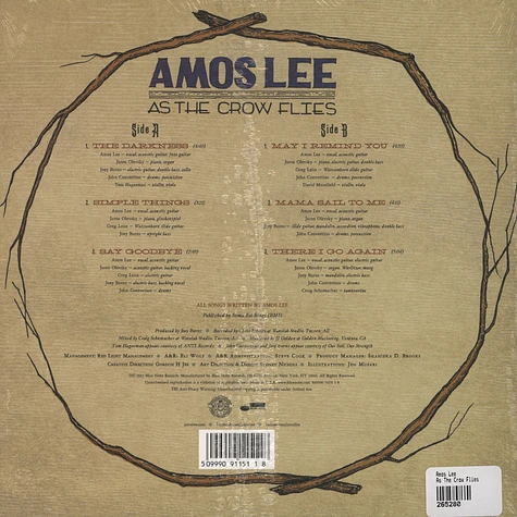 Amos Lee - As The Crow Flies