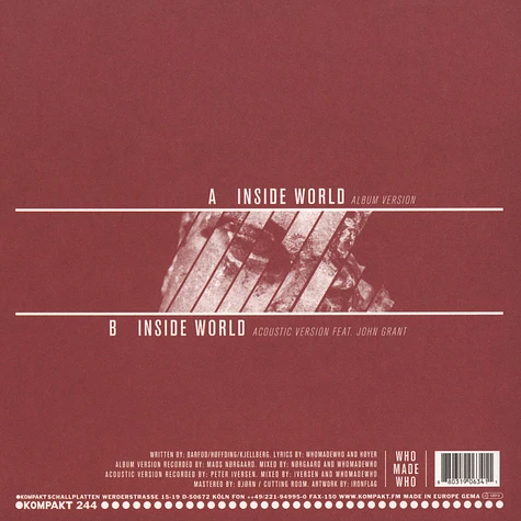 WhoMadeWho - Inside World