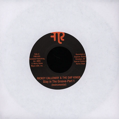 Rickey Calloway & Dap-Kings - Stay In The Groove Instrumental Parts 1 & 2