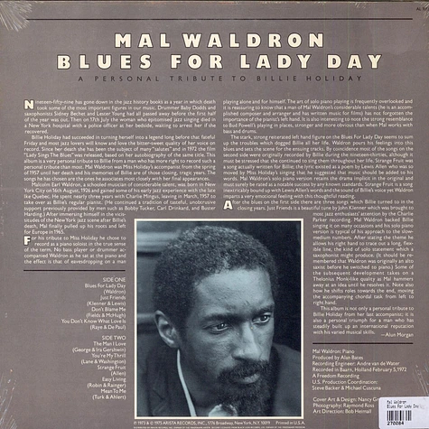 Mal Waldron - Blues For Lady Day