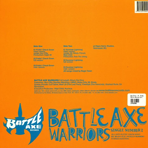 Buc Fifty / Mr. Brady - Battle Axe Warriors (Single #2)