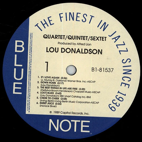 Lou Donaldson - Quartet / Quintet / Sextet