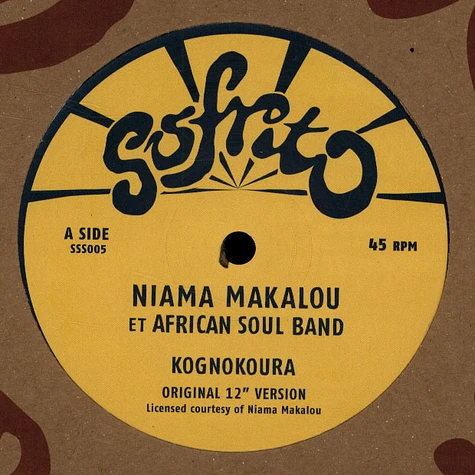Niama Makalou Et African Soul Band - Kognokoura / Kognokoura - Daphni's Part 2 Edit
