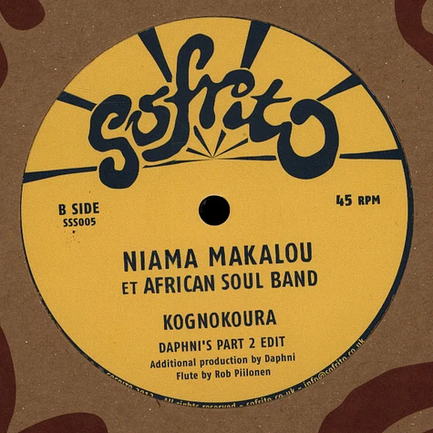 Niama Makalou Et African Soul Band - Kognokoura / Kognokoura - Daphni's Part 2 Edit