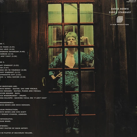 David Bowie - The Rise And Fall Of Ziggy Stardust And The Spiders From Mars 40th Anniversary Edition