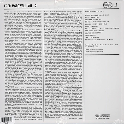 Fred McDowell - Volume 2