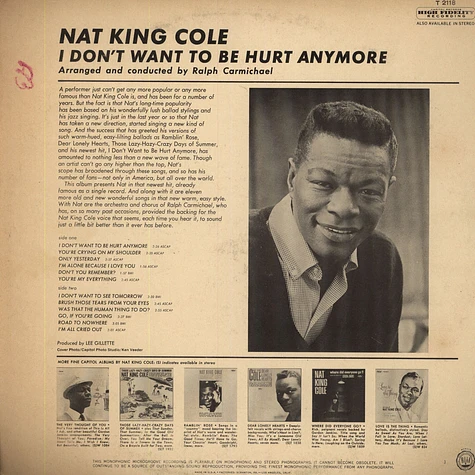 Nat King Cole - I Don't Want To Be Hurt Anymore