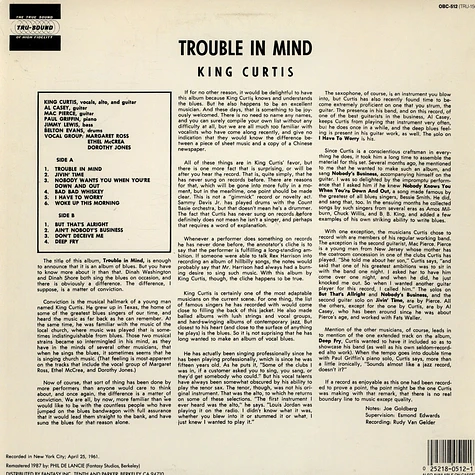 King Curtis - Trouble In Mind