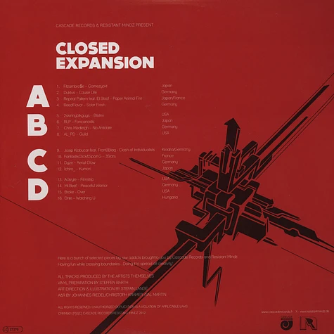 Cascade Records and Resistant Mindz present - Closed Expansion