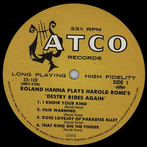 Roland Hanna - Roland Hanna Plays Harold Rome's "Destry Rides Again"