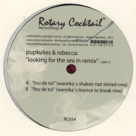 Pupkulies & Rebecca - Looking For The Sea In Wareika Remixes