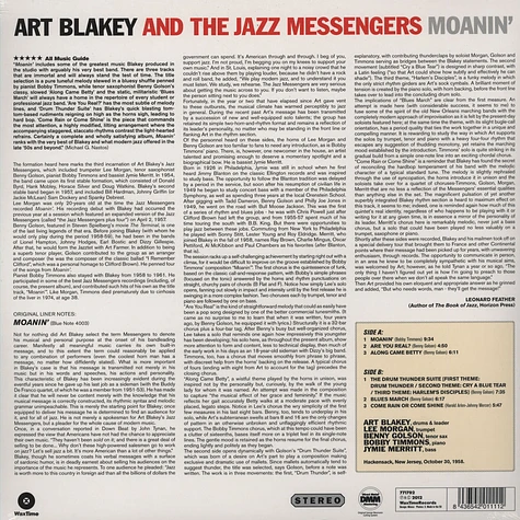 Art Blakey & Jazz Messengers - Moanin