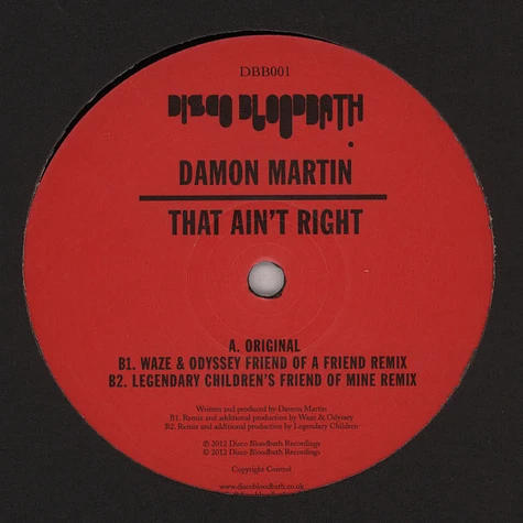 Damon Martin - That Ain't Right
