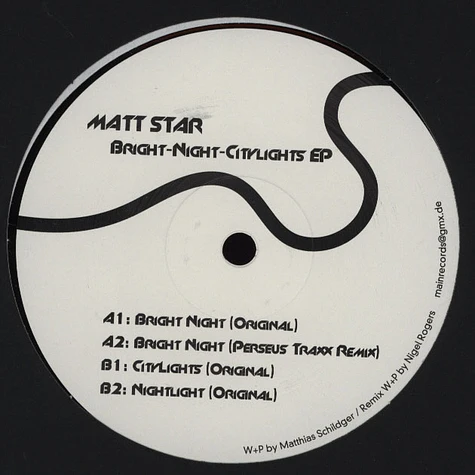 Matt Star - Bright Night Citylights EP