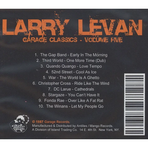 Larry Levan - Garage Classics Volume 5