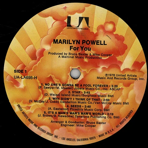 Marilyn Powell - For You