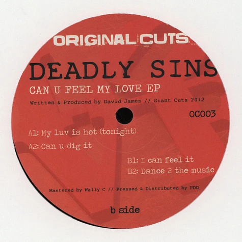 Deadly Sins - Can U Feel My Love EP
