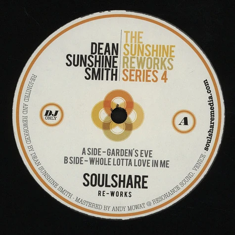 Dean Sunshine Smith - The Sunshine Reworks Series 4