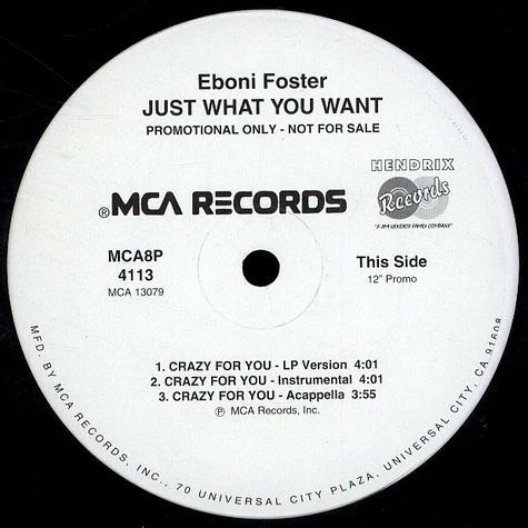 Eboni Foster - Just what you want