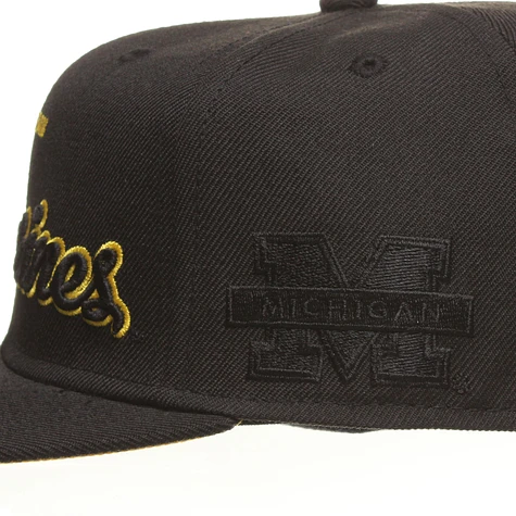 Mitchell & Ness - Michigan Wolverines NCAA Blacked Out Script Snapback Cap