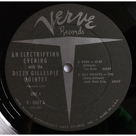 Dizzy Gillespie Quintet - An Electrifying Evening With The Dizzy Gillespie Quintet