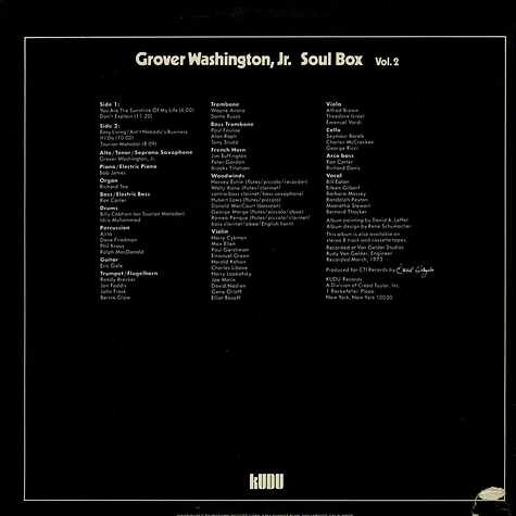 Grover Washington, Jr. - Soul Box Vol.2