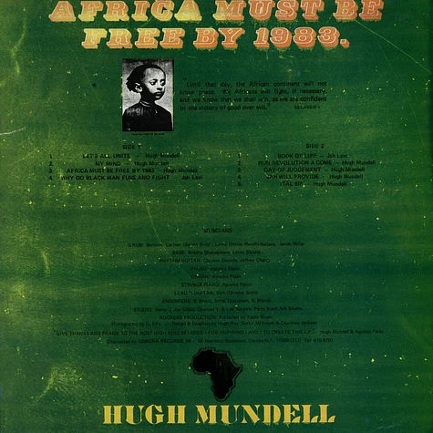 Hugh Mundell & Augustus Pablo - Africa Must Be Free By 1983