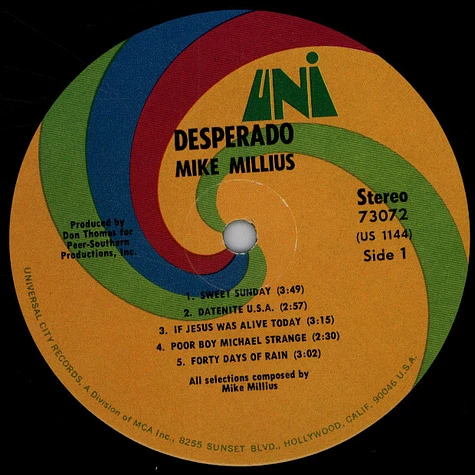 Mike Millius - Desperado