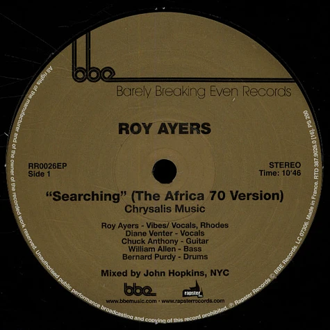 Roy Ayers - Searching Africa 70 version