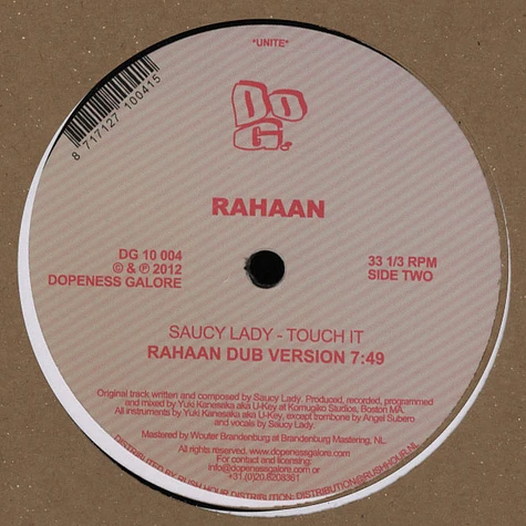 Rahaan - Saucy Lady