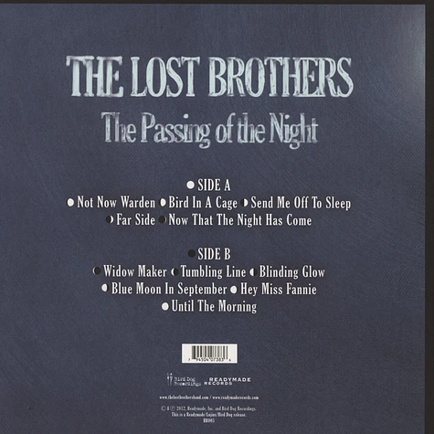 Lost Brothers - Passing Of The Night