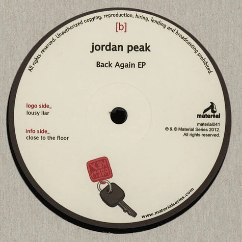 Jordan Peak - Back Again EP