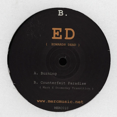 Ed (Edward's Dead) - Burning